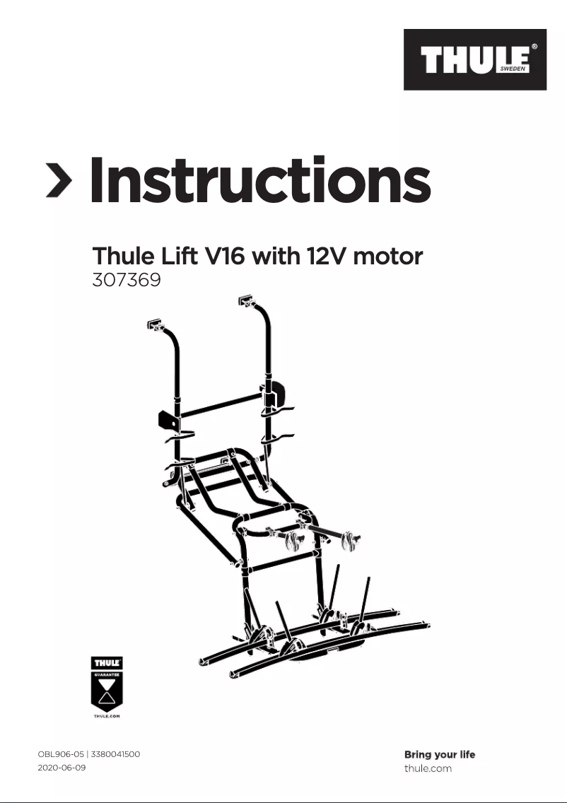 Page 1 de la notice Manuel utilisateur Thule Lift V16