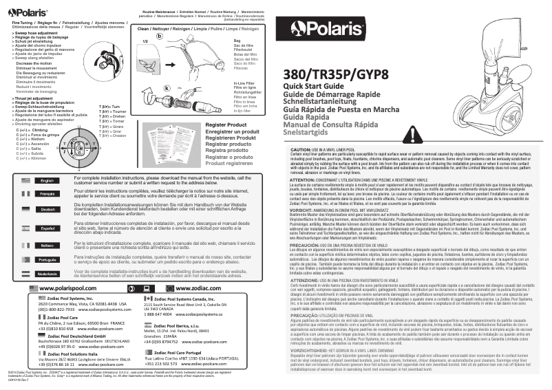 Image de la première page du manuel de l'appareil TR35P