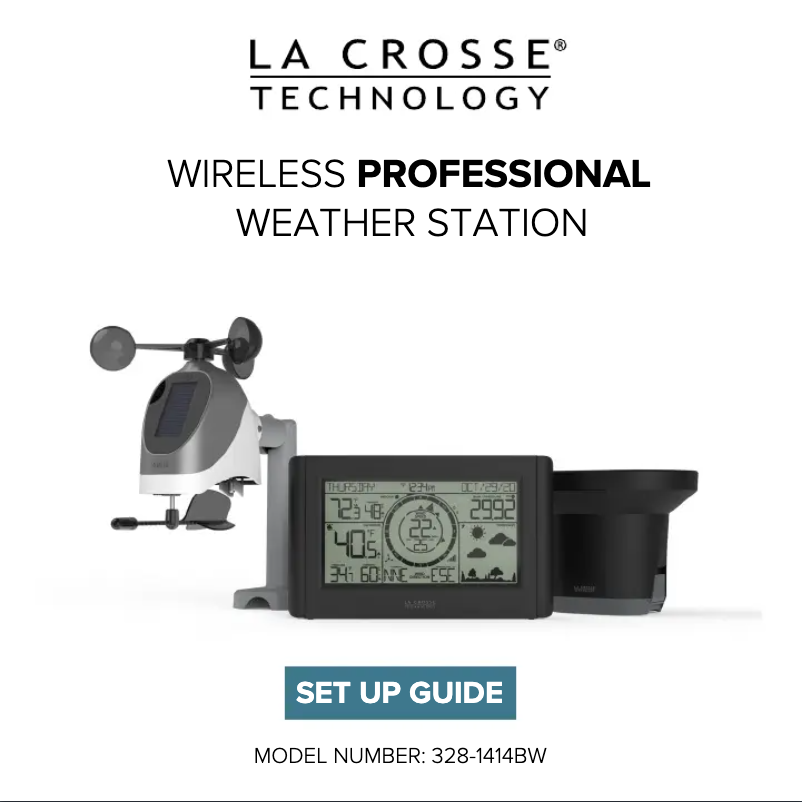 Page 1 of the manual User Manual La Crosse Technology 328-96087