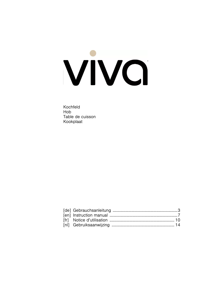Image de la première page du manuel de l'appareil VVK23R3150