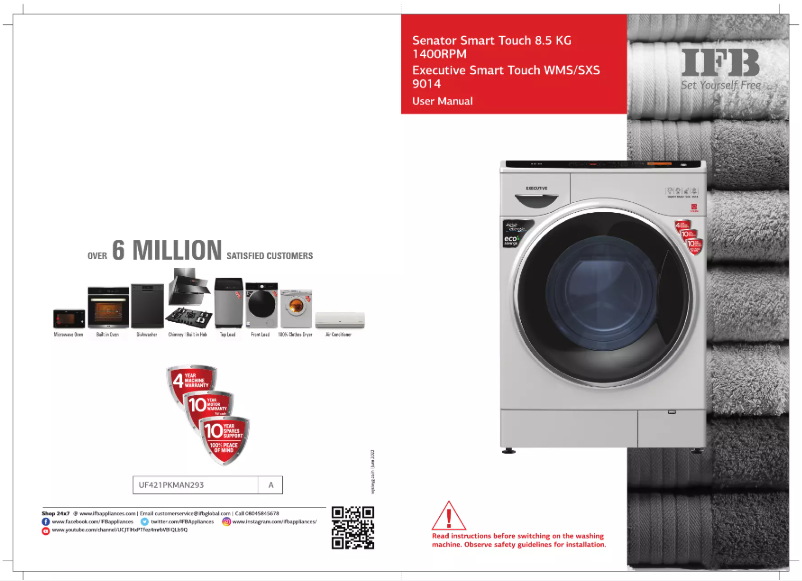 Page 1 de la notice Manuel utilisateur IFB Executive Smart Touch SXS