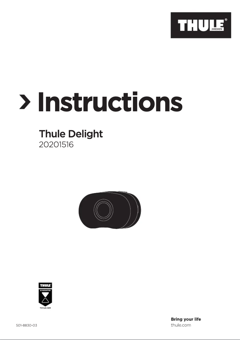 Página 1 del manual Manual de usuario Thule Delight 20201516