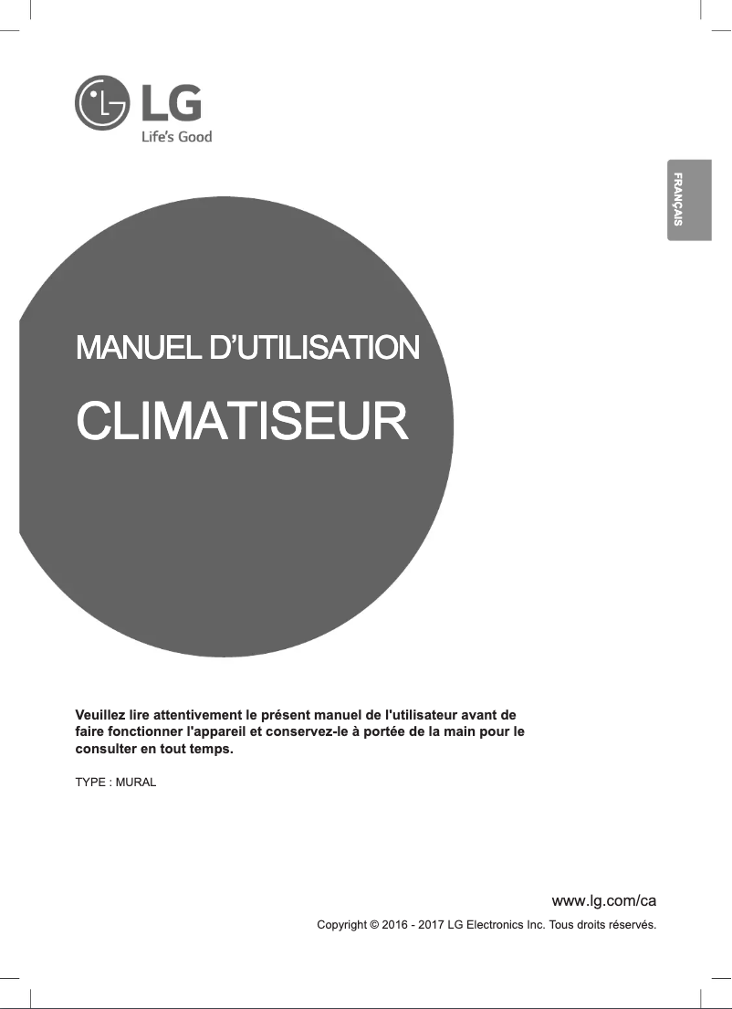 Image de la première page du manuel de l'appareil LSN240HLV