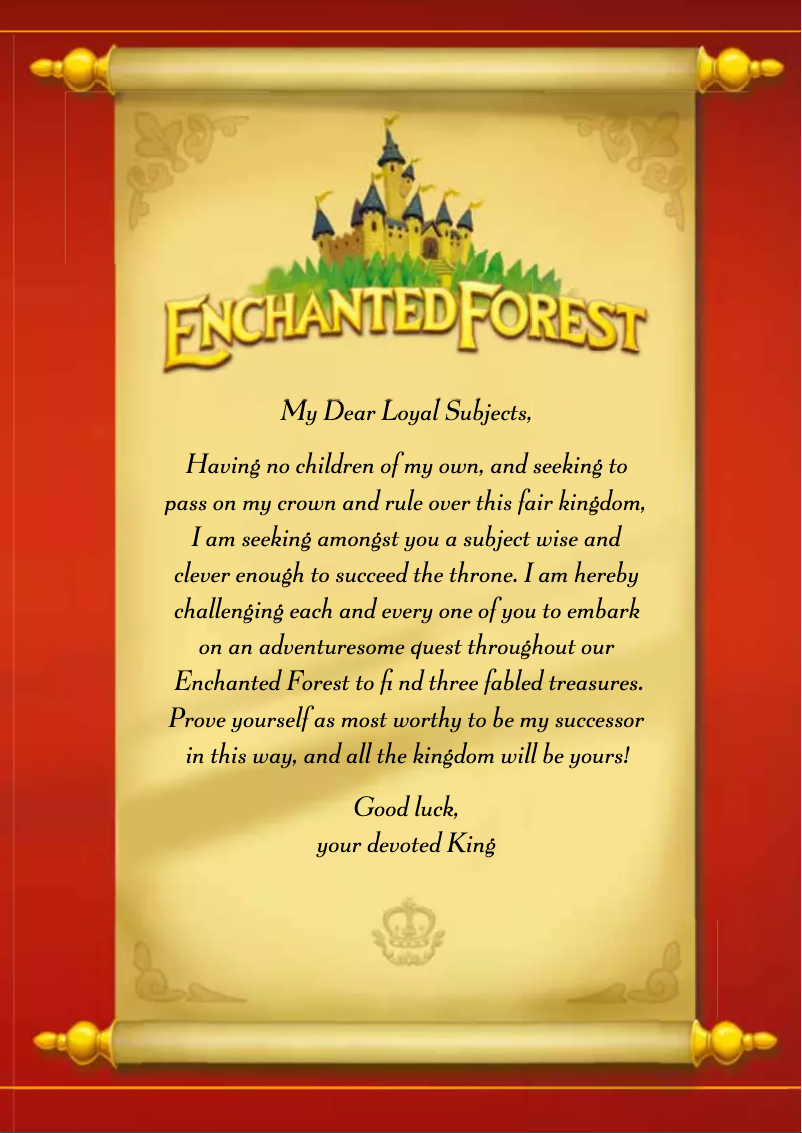 Image de la première page du manuel de l'appareil Enchanted Forest