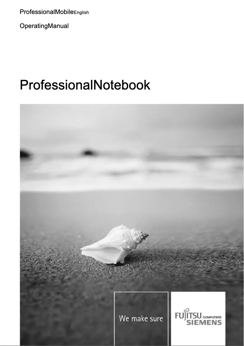 Image de la première page du manuel de l'appareil LifeBook E8110