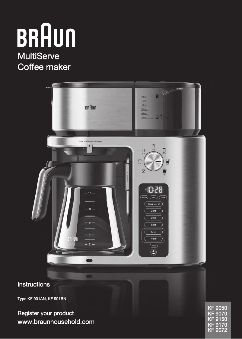 Página 1 del manual Manual de usuario Braun MultiServe KF9050