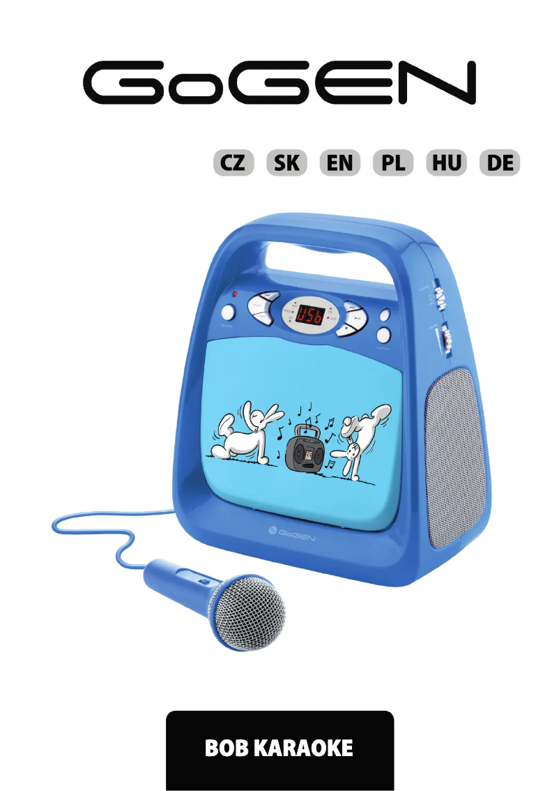 Image de la première page du manuel de l'appareil BOB KARAOKE