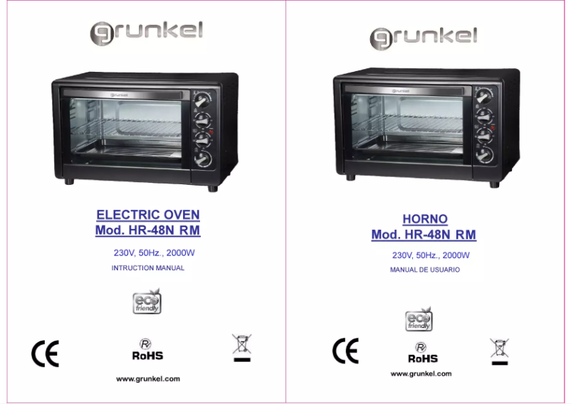 Page n°1 - Manuel utilisateur Grunkel HR-48N RM
