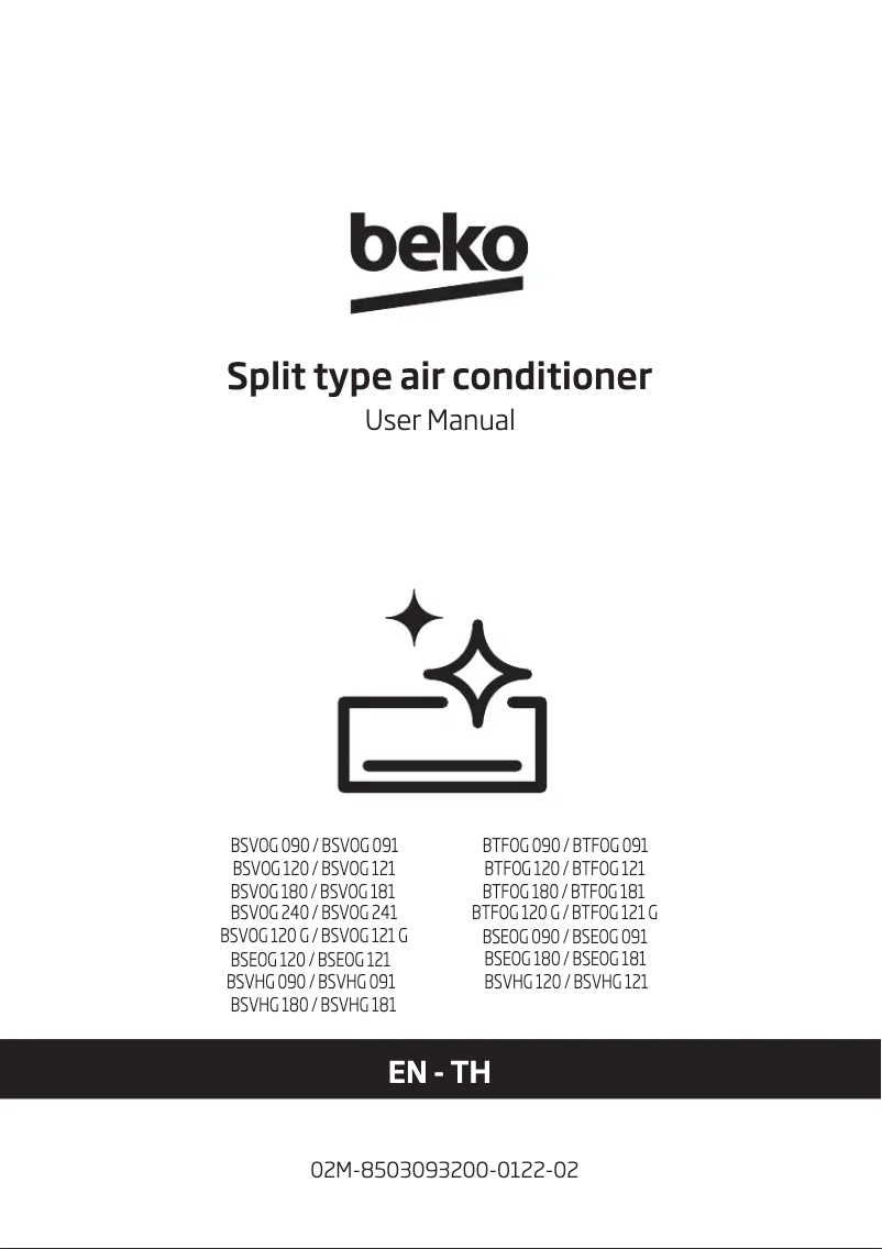 Page 1 de la notice Manuel utilisateur Beko BSVOG 180