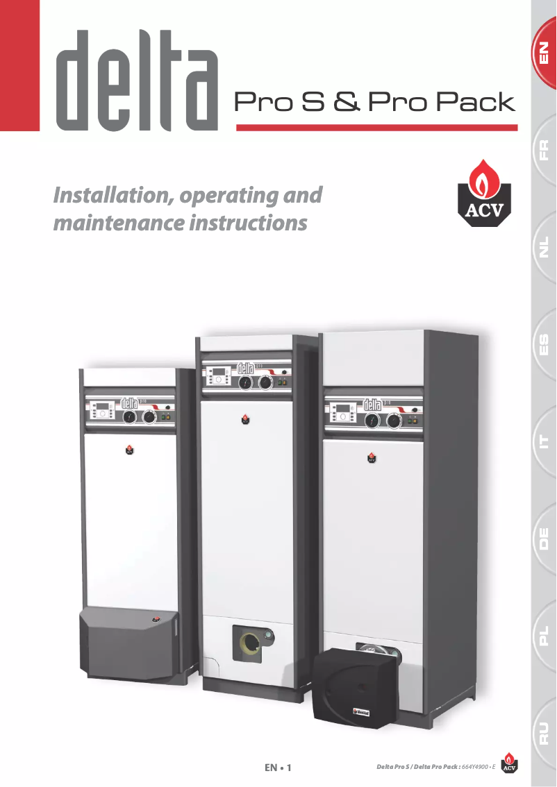 Imagen de la primera página del manual del dispositivo Delta Pro S45