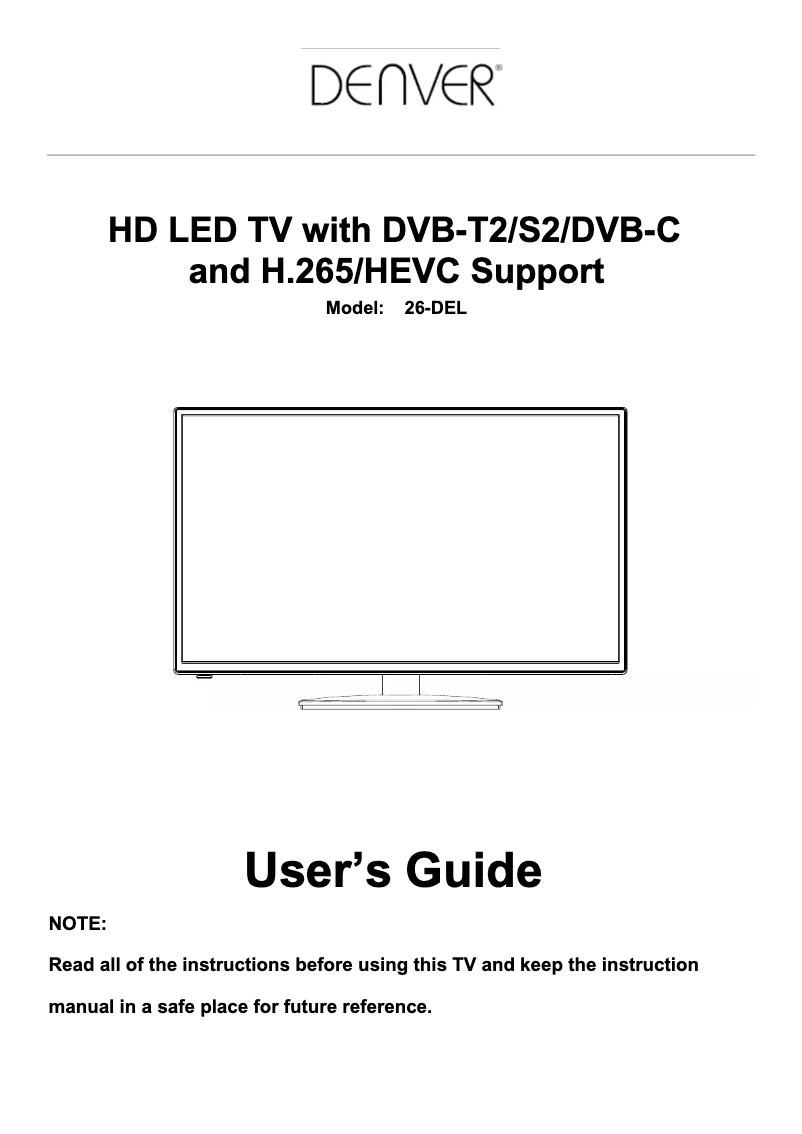 Image de la première page du manuel de l'appareil LED-3269
