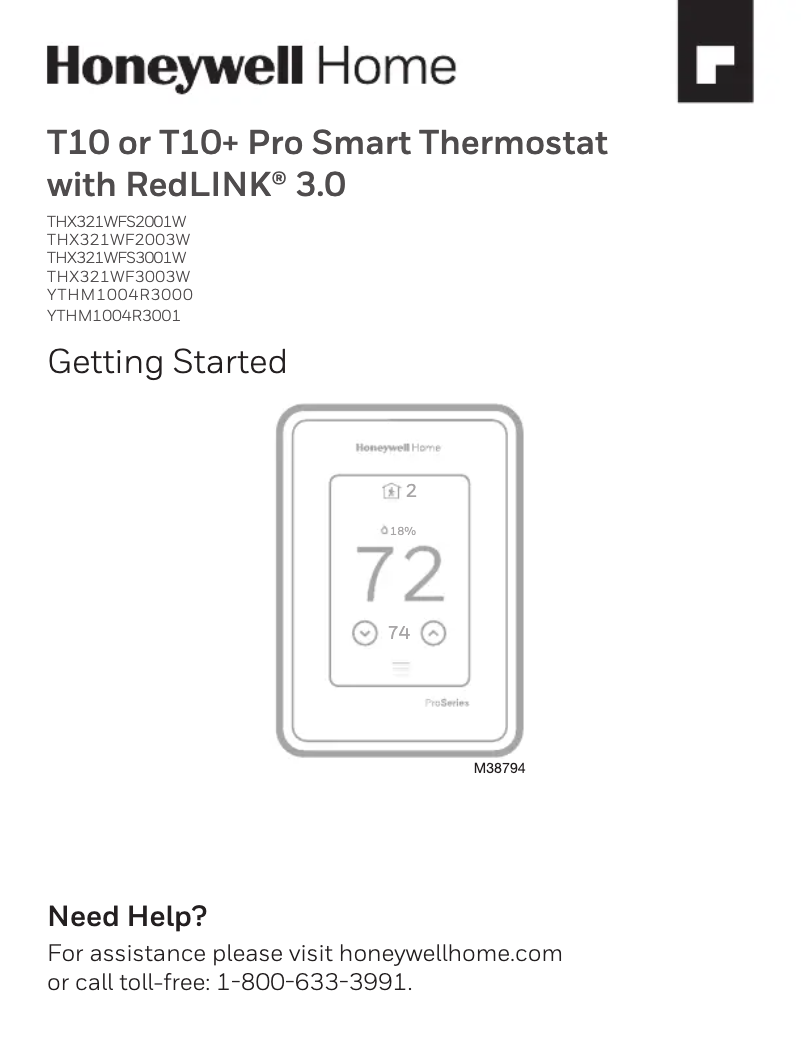 Image de la première page du manuel de l'appareil THX321WFS2001W/U