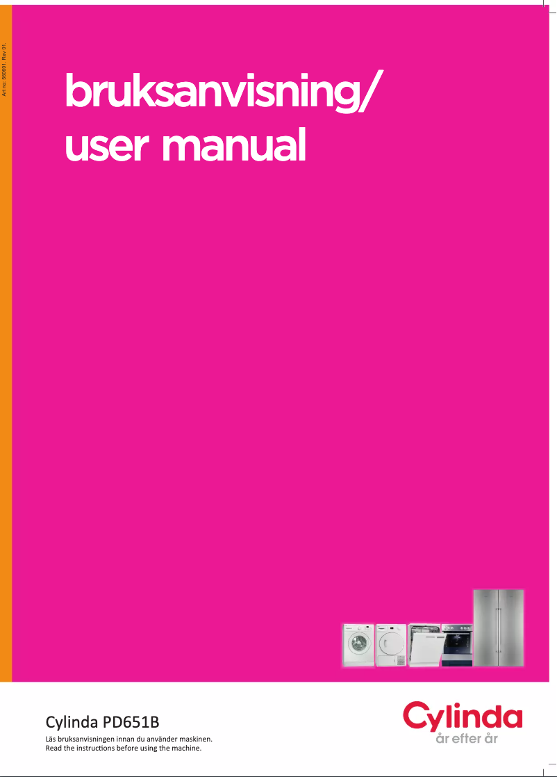 Page 1 of the manual User Manual Cylinda PD 651B RF