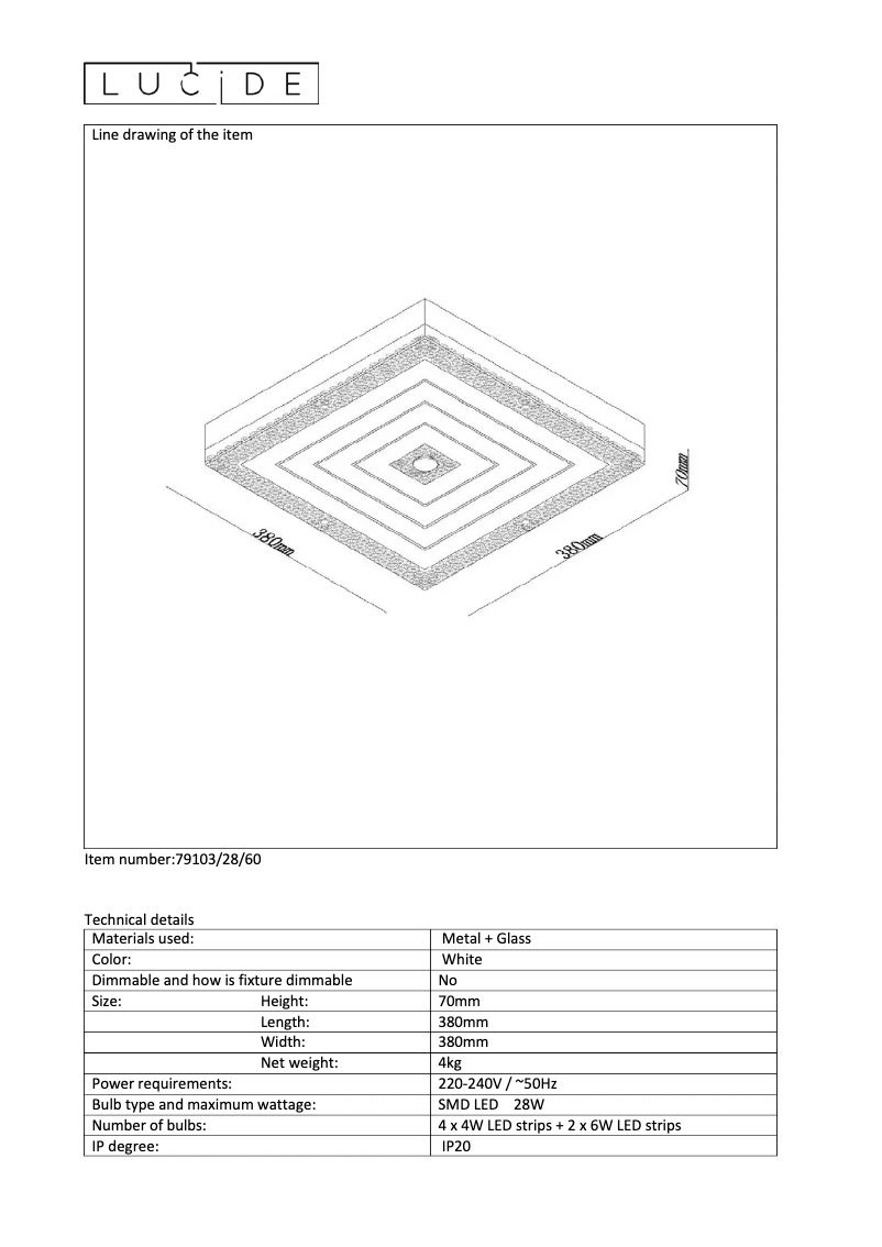 Image de la première page du manuel de l'appareil Vivi 79103/28/60