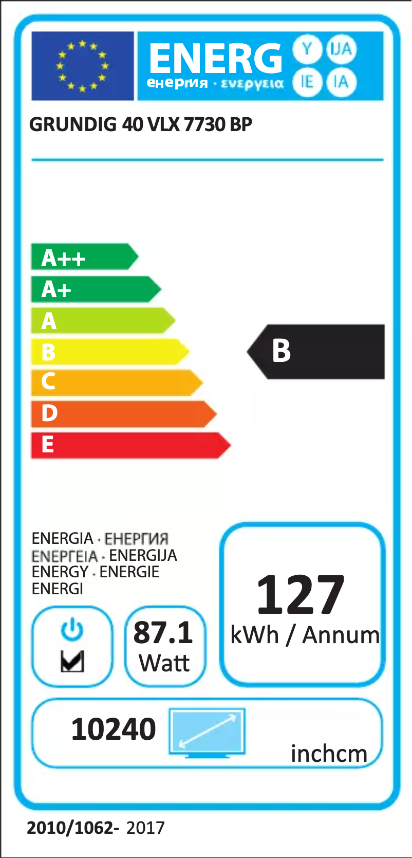 Page n°1 - Manuel utilisateur Grundig 40 VLX 7730 BP
