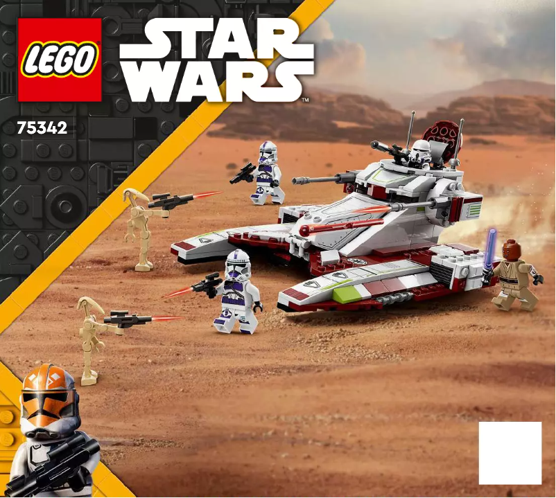 Page 1 de la notice Manuel utilisateur Lego Star Wars 75342