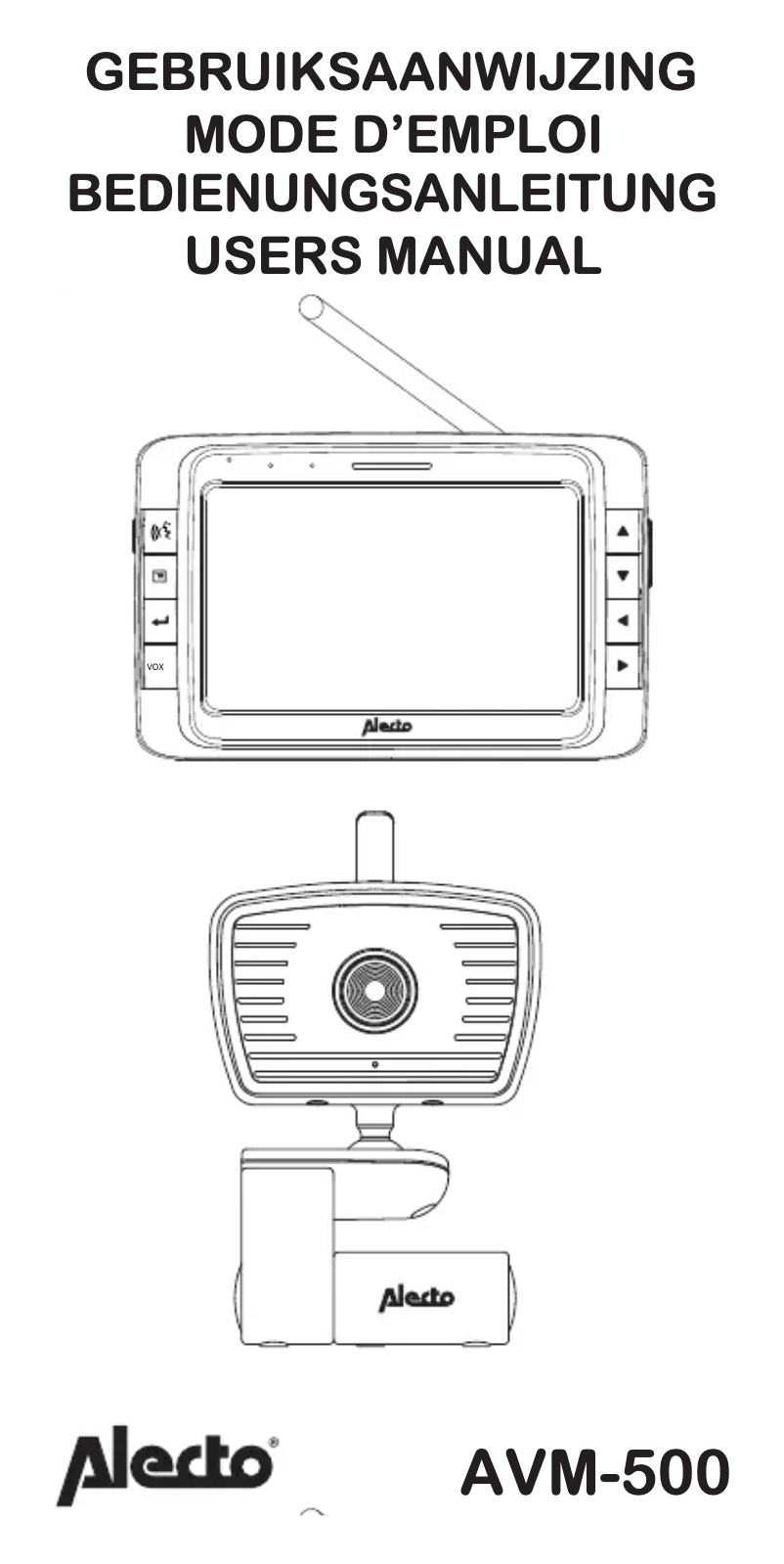Page n°1 - Manuel utilisateur Alecto AVM-500