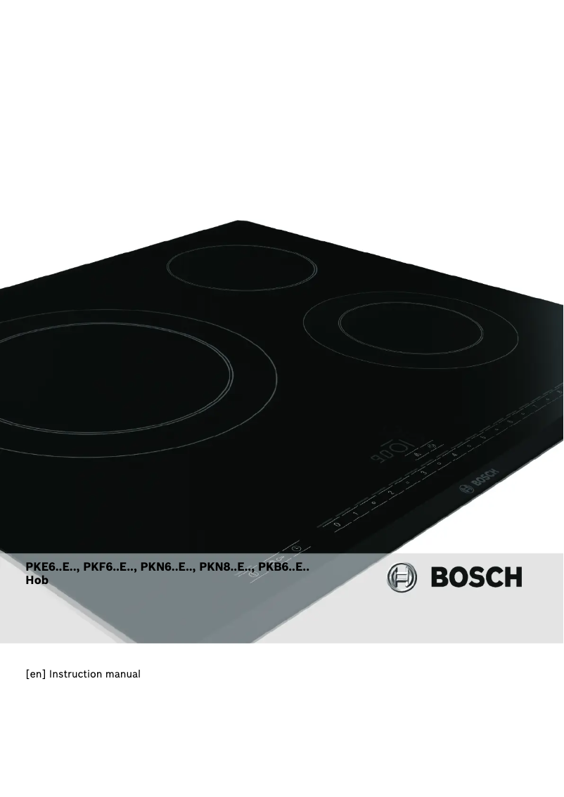 Page 1 of the manual User Manual Bosch PKN645E14