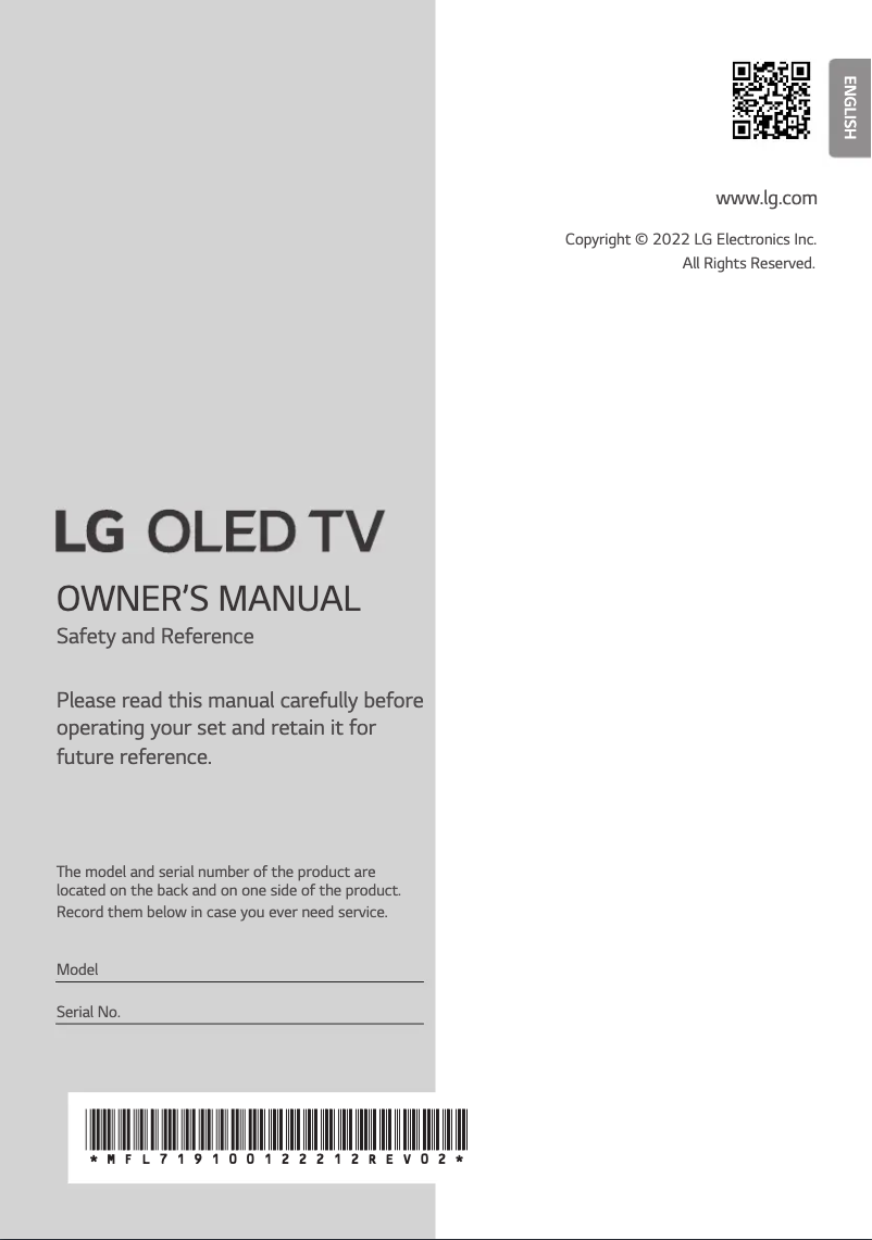 Page n°1 - Manuel utilisateur LG 42LX3QPSA