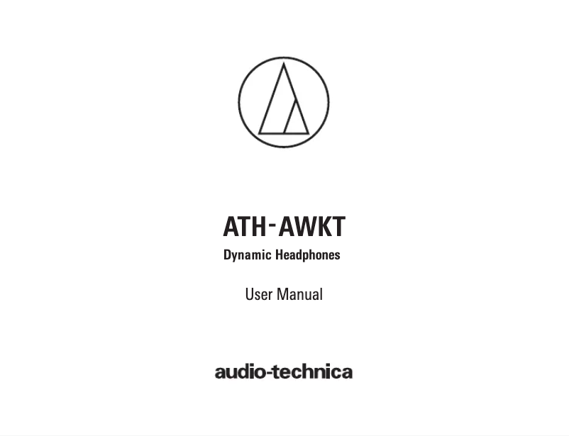 Página 1 del manual Manual de usuario Audio-Technica ATH-AWKT