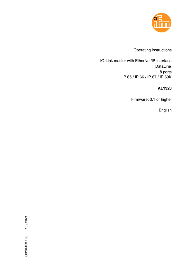 Image de la première page du manuel de l'appareil AL1323