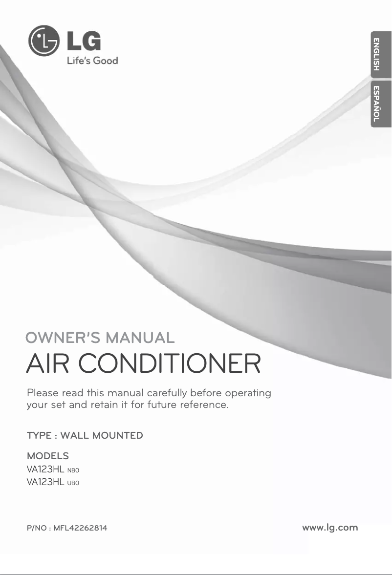 Image de la première page du manuel de l'appareil VA123HL