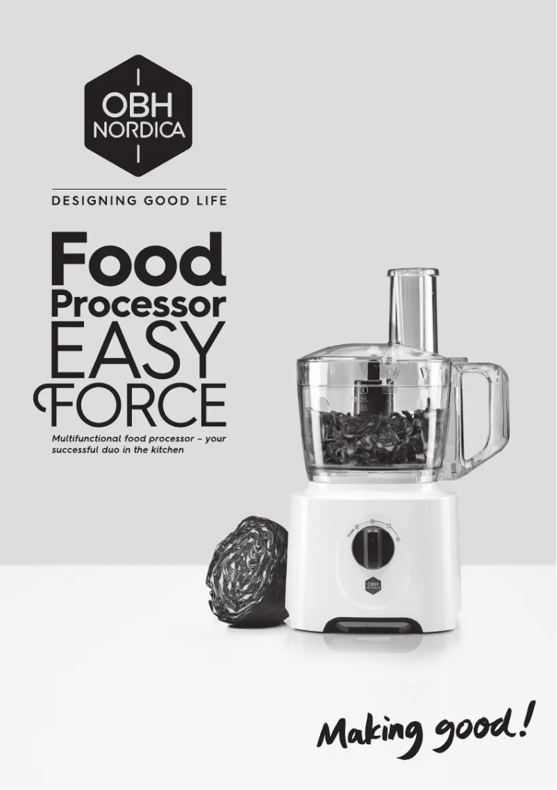 Page n°1 - Manuel utilisateur OBH Nordica Easy Force FO2441S0