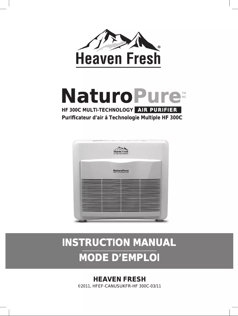 Page n°1 - Manuel utilisateur Heaven Fresh HF 300C