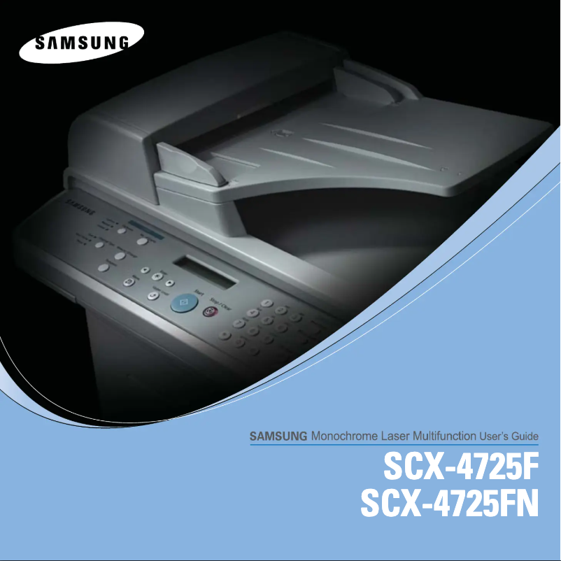 Page n°1 - Manuel utilisateur Samsung SCX-4725F