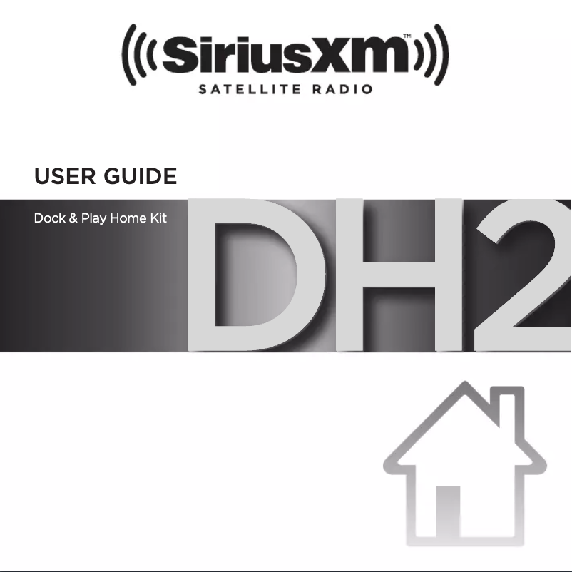 Page 1 de la notice Manuel utilisateur SiriusXM XADH2