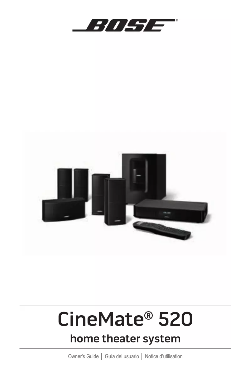 Image de la première page du manuel de l'appareil Cinemate 520