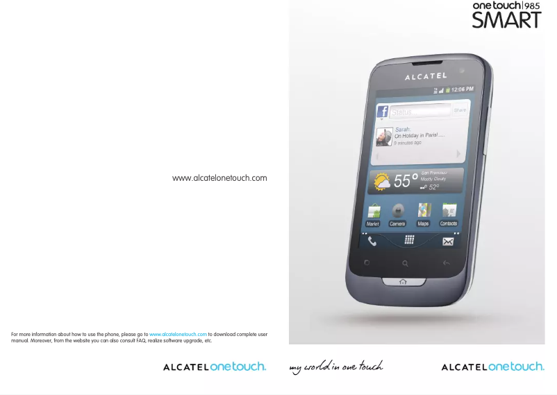Page n°1 - Manuel utilisateur Alcatel One Touch 985 Smart