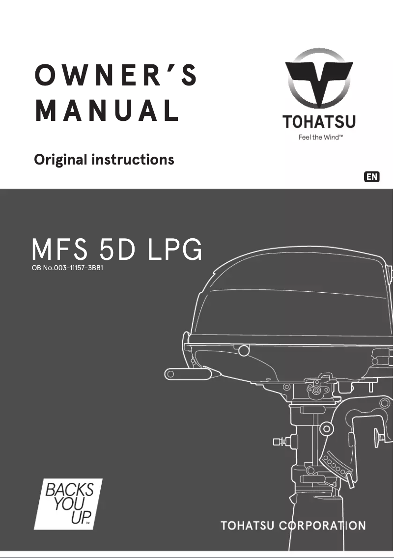 Image de la première page du manuel de l'appareil MFS5D LPG