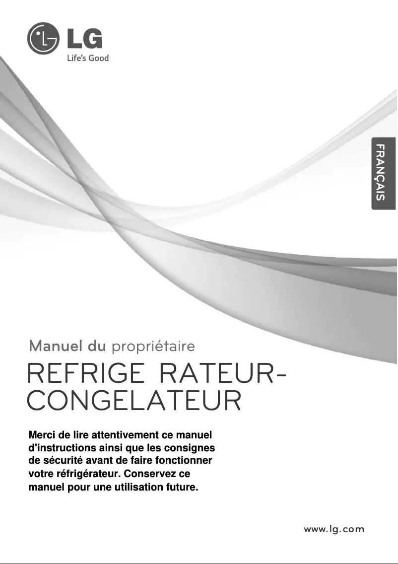 Page 1 de la notice Manuel utilisateur LG GN-D702HLAL