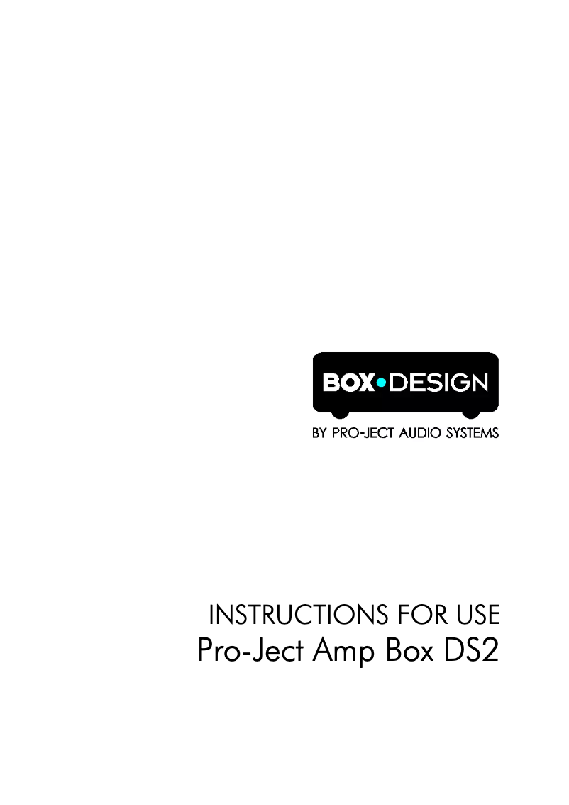 Image de la première page du manuel de l'appareil Amp Box DS2
