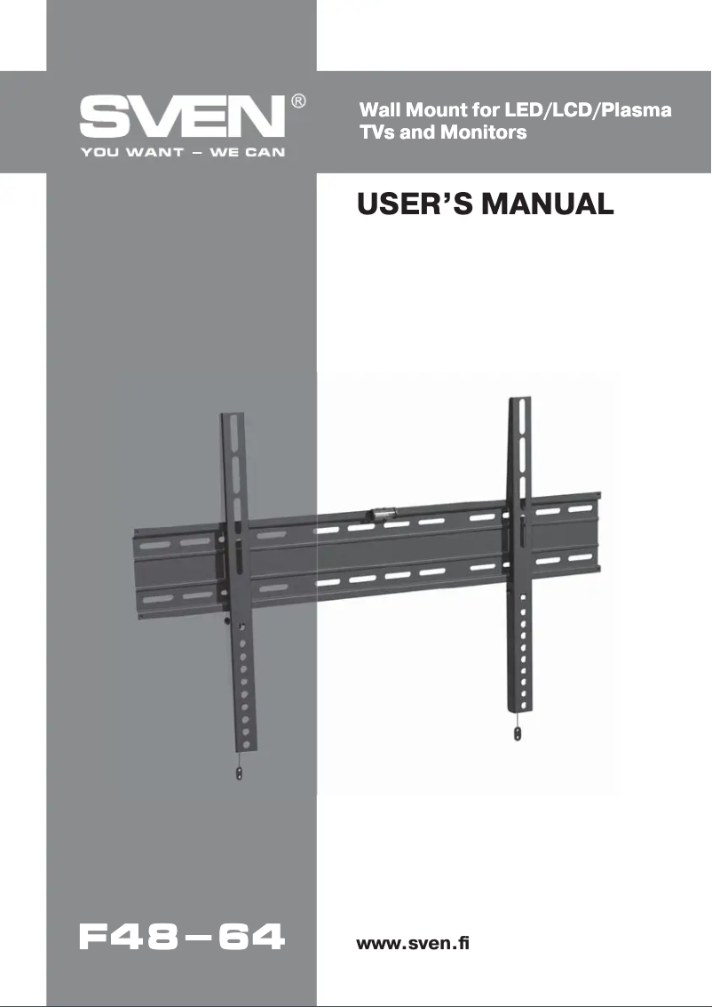 Page 1 de la notice Manuel utilisateur Sven F48-64