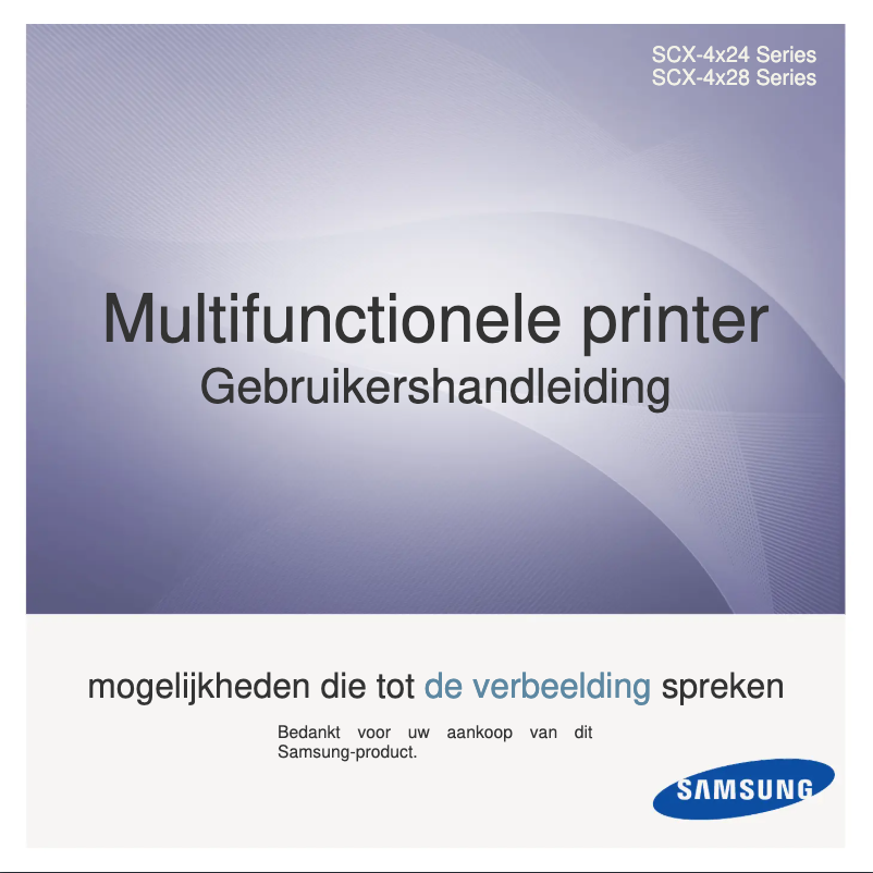Page 1 de la notice Manuel utilisateur Samsung SCX-4824FN