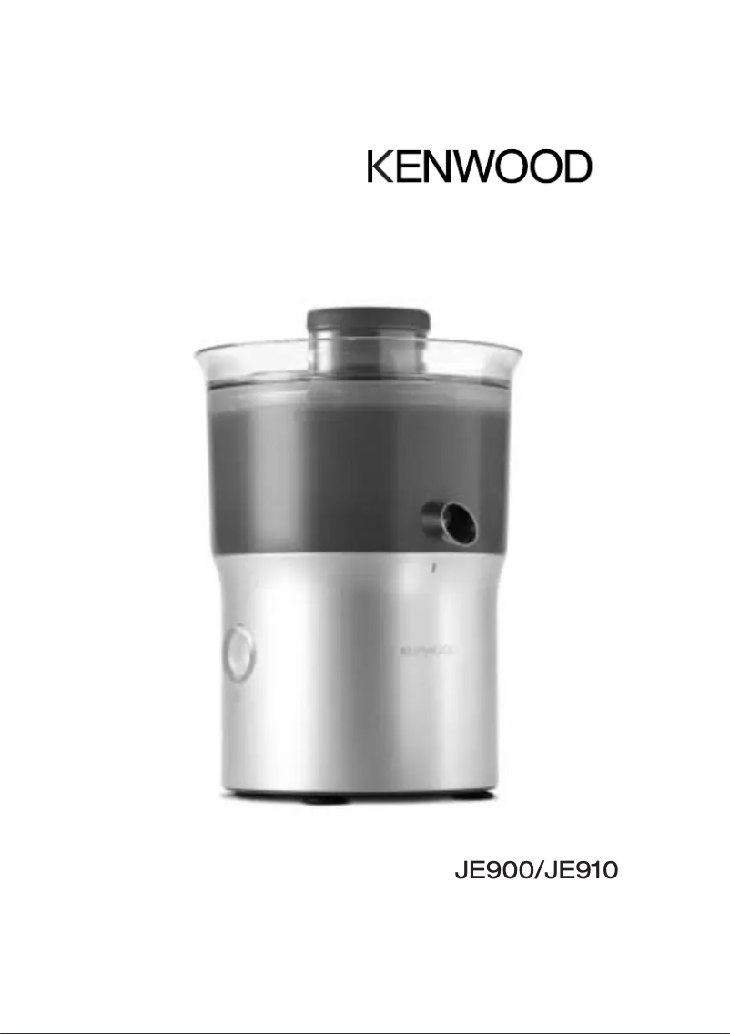 Página 1 del manual Manual de usuario Kenwood JE900