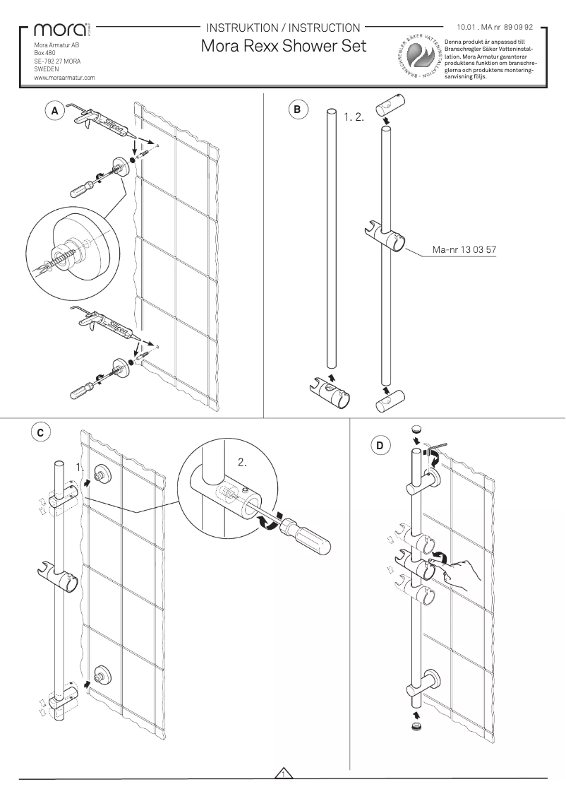 Page 1 de la notice Manuel utilisateur Mora Rexx S5