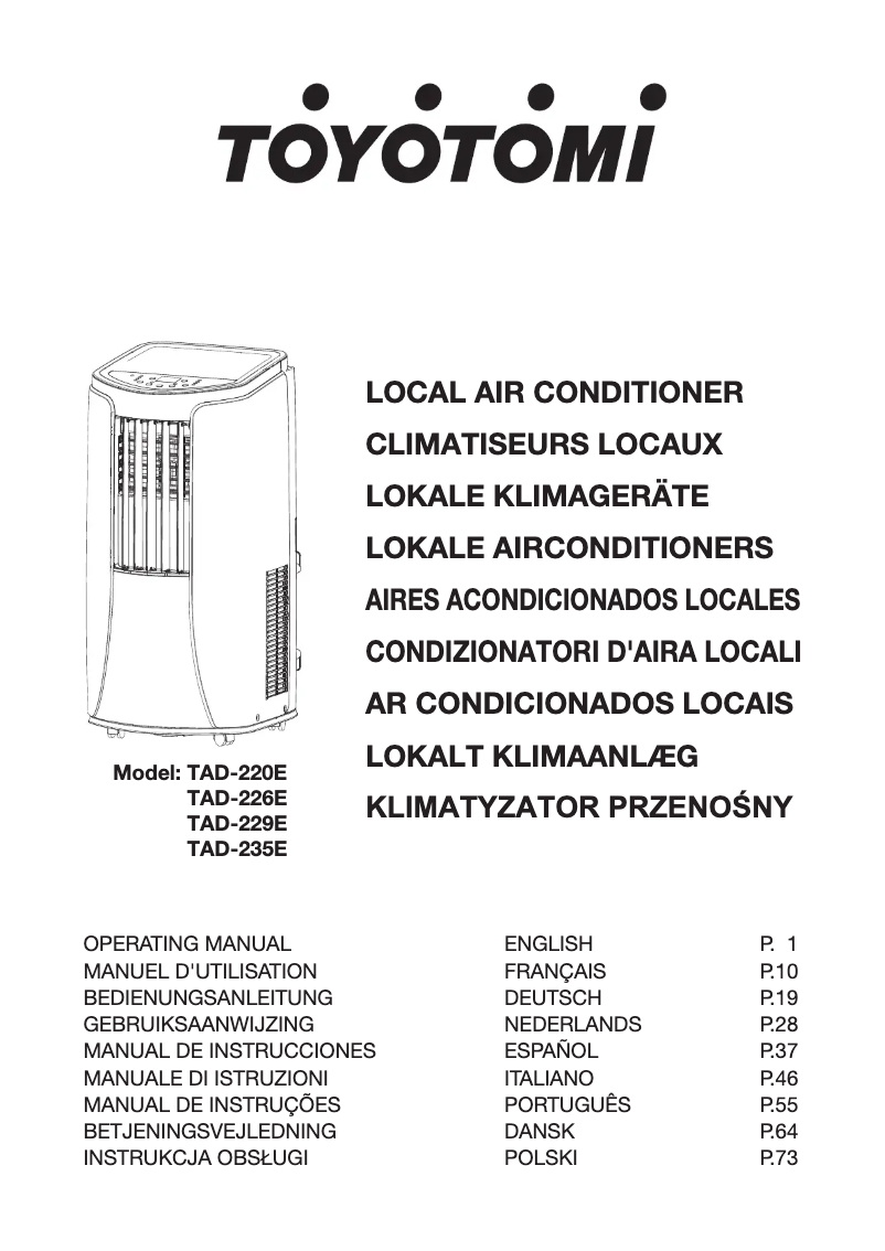 Image de la première page du manuel de l'appareil TAD-226E