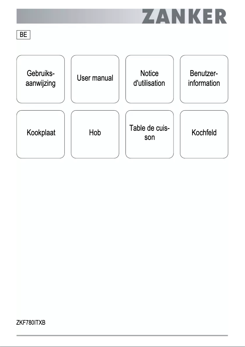 Page n°1 - Manuel utilisateur Zanker ZKF780ITXB