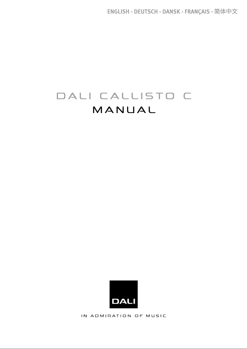 Image de la première page du manuel de l'appareil Callisto 6 C