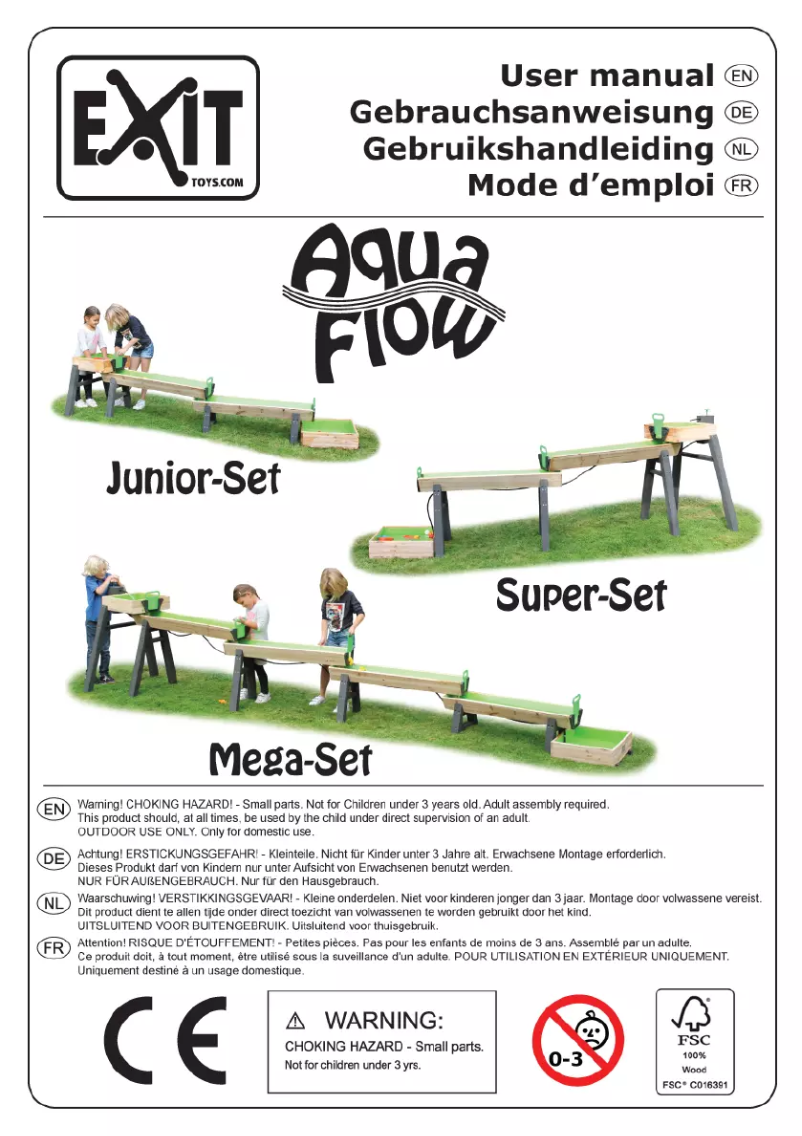 Page 1 de la notice Manuel utilisateur EXIT AquaFlow Pump