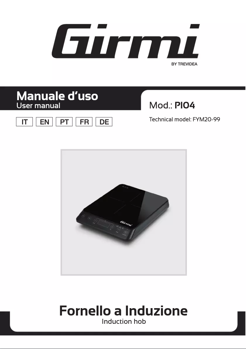 Image de la première page du manuel de l'appareil PI04