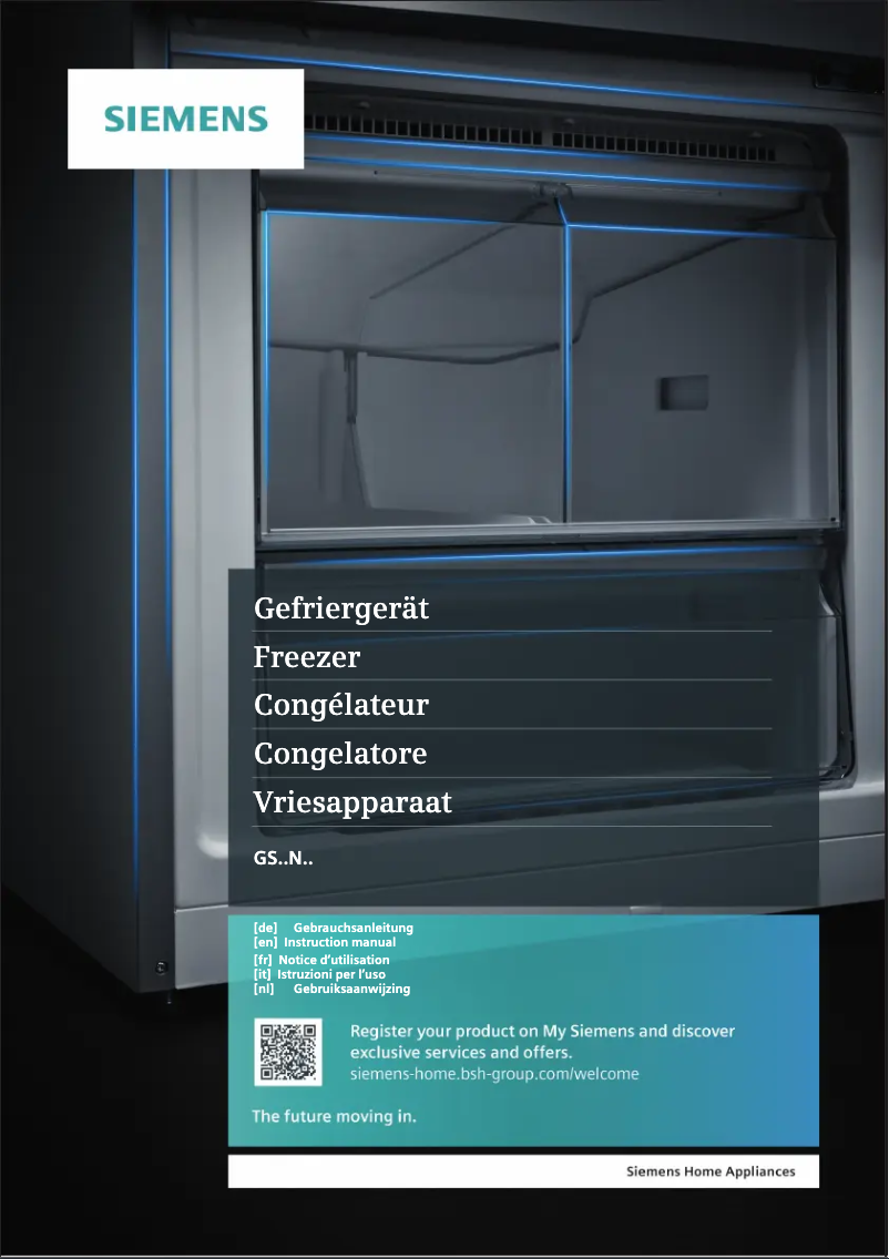 Page n°1 - Manuel utilisateur Siemens GS36NVWFP