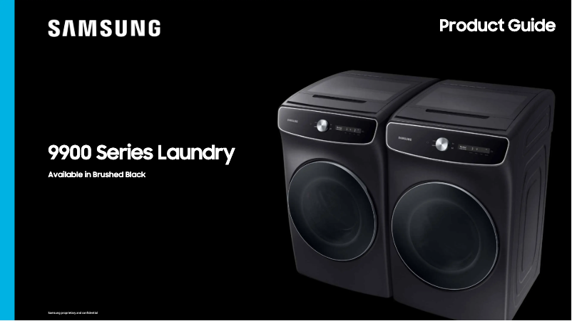 Page 1 de la notice Brochure Samsung DVG60A9900V