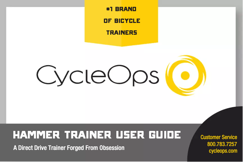Page n°1 - Manuel utilisateur CycleOps Hammer