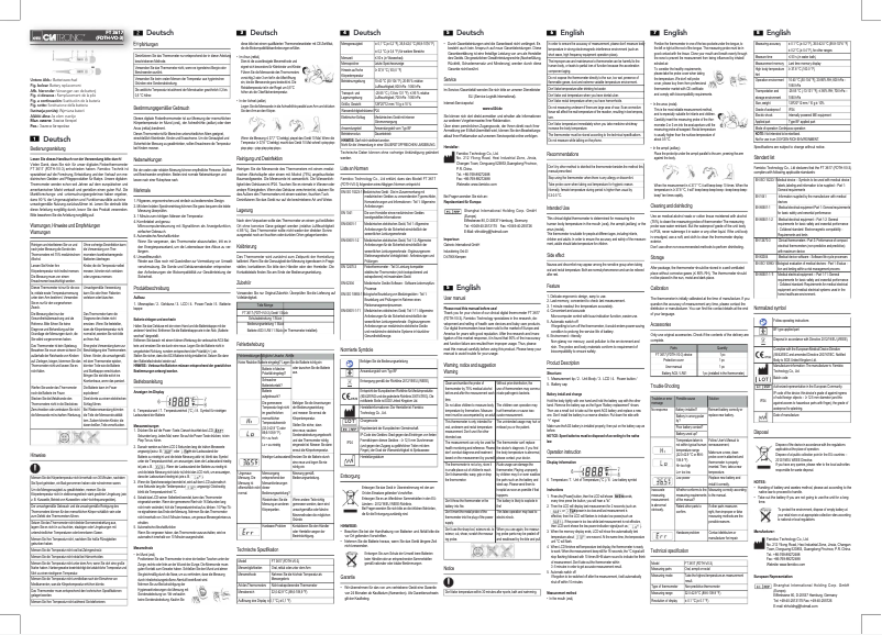 Page 1 de la notice Manuel utilisateur Clatronic FT 3617