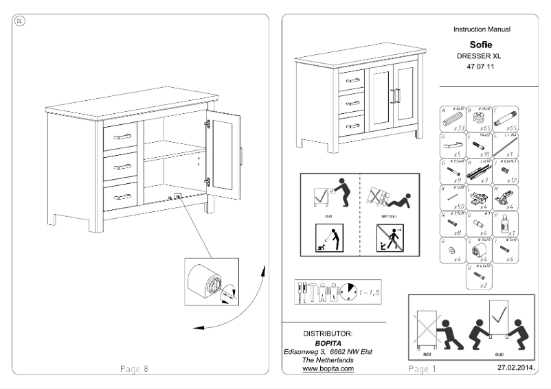 Image de la première page du manuel de l'appareil Sofie XL