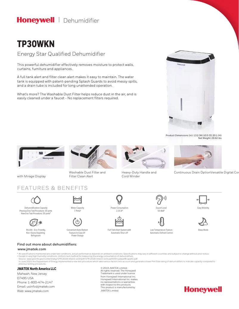 Image de la première page du manuel de l'appareil TP30WK